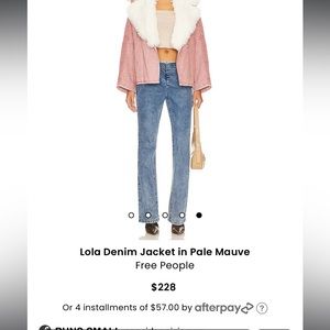NWT FREE PEOPLE LOLA DENIM JACKET